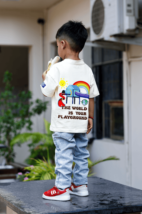 Playground Tee for Kids – Comfortable Cotton Graphic T-Shirt