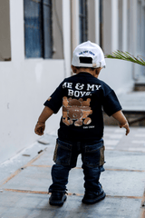 Cool Cartoon Print T-Shirt – Ride or Cry Tee for Kids
