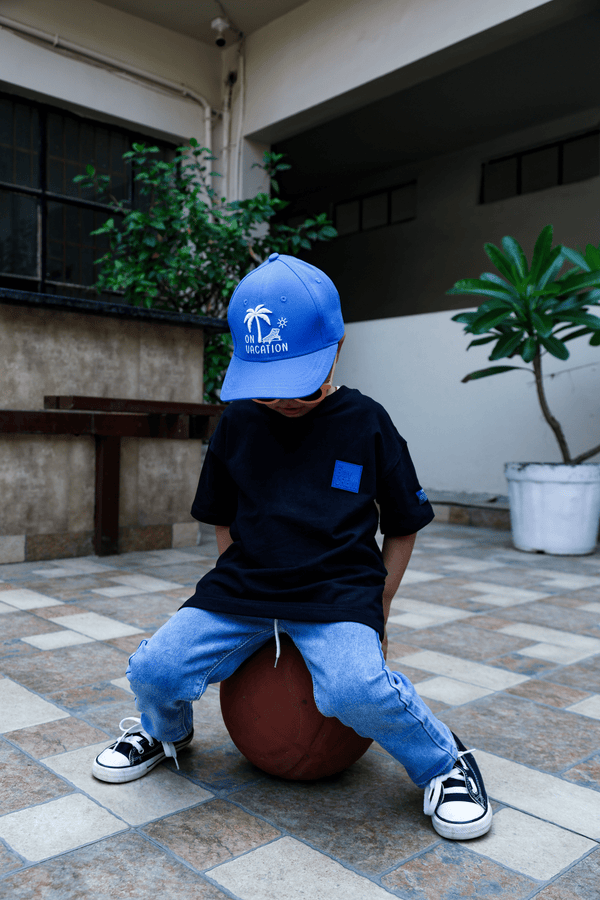 Off Duty Cap – Cool Kids Baseball Cap with Palm Tree Print