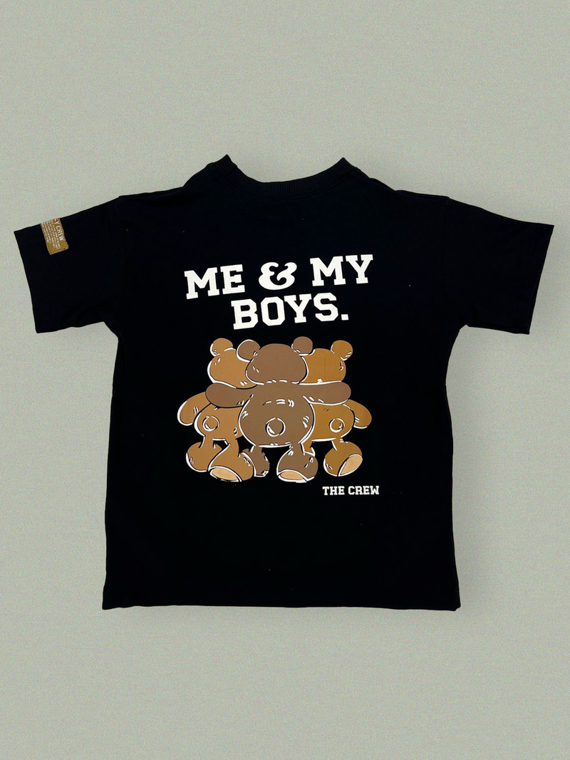 Cool Cartoon Print T-Shirt – Ride or Cry Tee for Kids