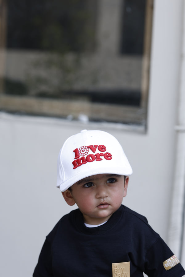 Cute Kids Cap – Love More Embroidered Design | Outdoor & Casual Wear