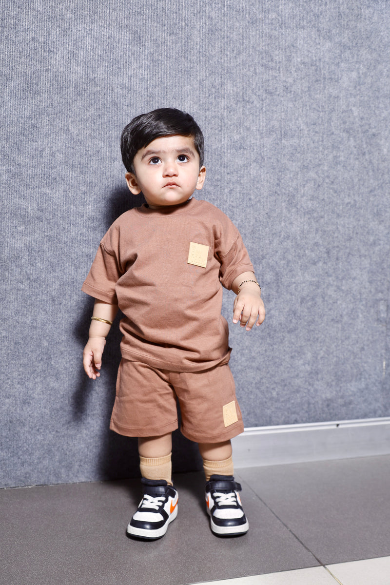 Dust Storm Co-ord Set – Stylish Cotton T-Shirt & Shorts for Kids