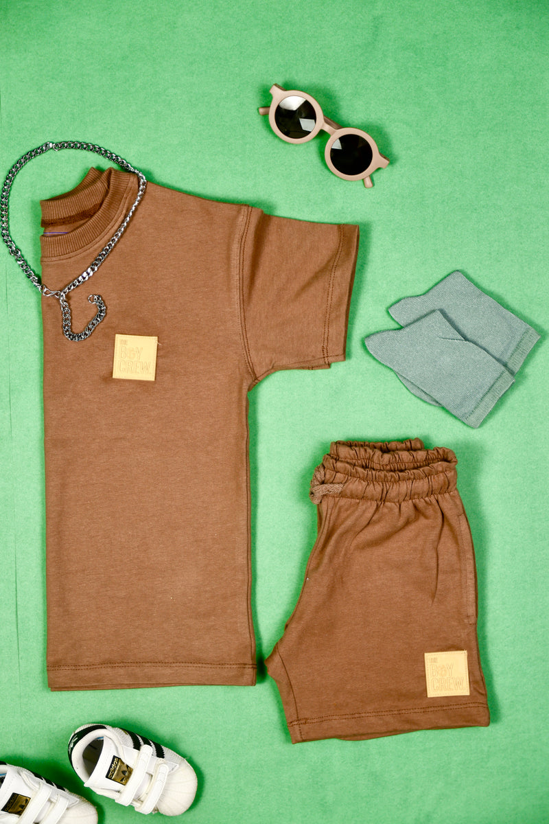Dust Storm Co-ord Set – Stylish Cotton T-Shirt & Shorts for Kids